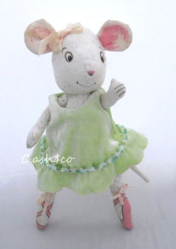 RARE Vintage 1989 Angelina Ballerina Posable w Dress H