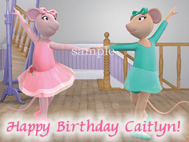 Angelina Ballerina Edible Cake Image Icing Topper Party