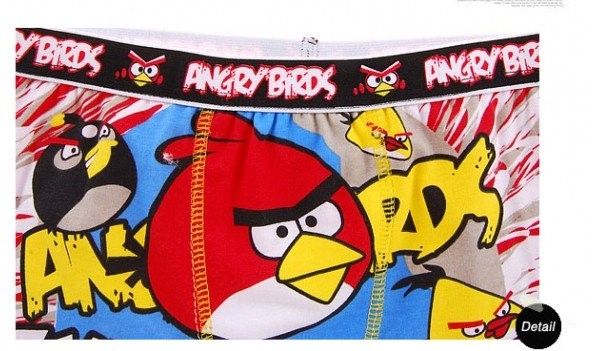 Angry Birds Kids Boys Boxer Underwear Childrens Brief Briefs Cartoon 