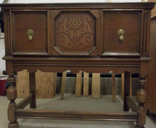 ANTIQUE WOODWARD & LOTHROP DINING SIDEBOARD / BUFFET / SERVER   DARK 