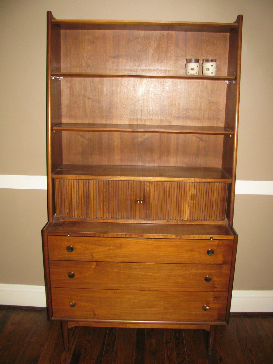 Mid Century Modern Drexel Credenza Hutch Secretary