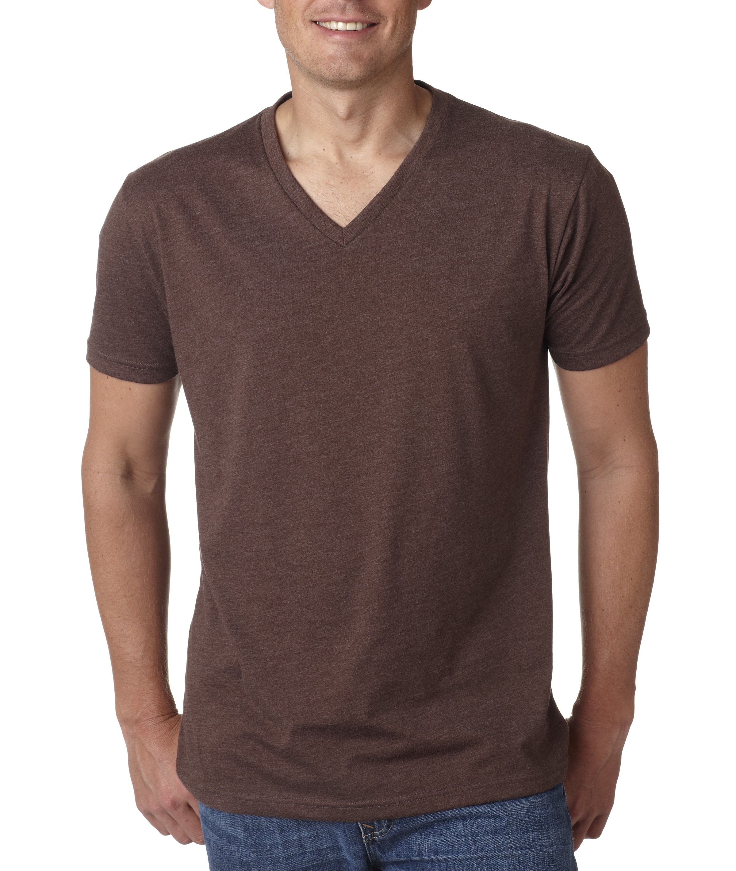 Next Level Apparel Men’s Short Sleeve CVC V Neck Tee 6240