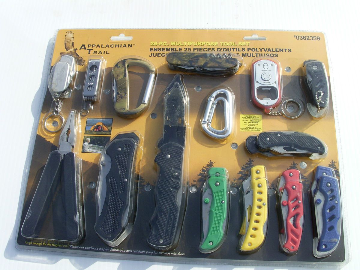 Appalachian Trail 25 Piece Knife and Multipurpose Tool Set 0362359 