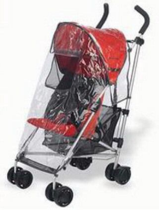 Sasha Kiddie Aprica Presto Cadence Single Stroller Rain and Wind Cover 