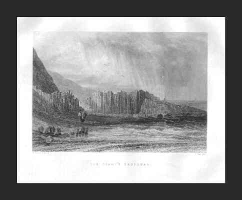 Giants Causeway Antrim Ireland 1882 View