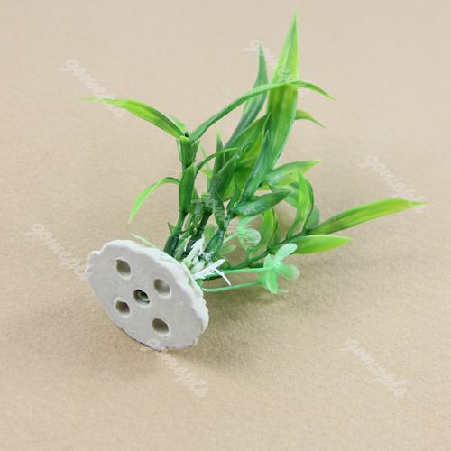 Aquarium Embellished Decor Green Plastic Grass Fish Tank Landscape 