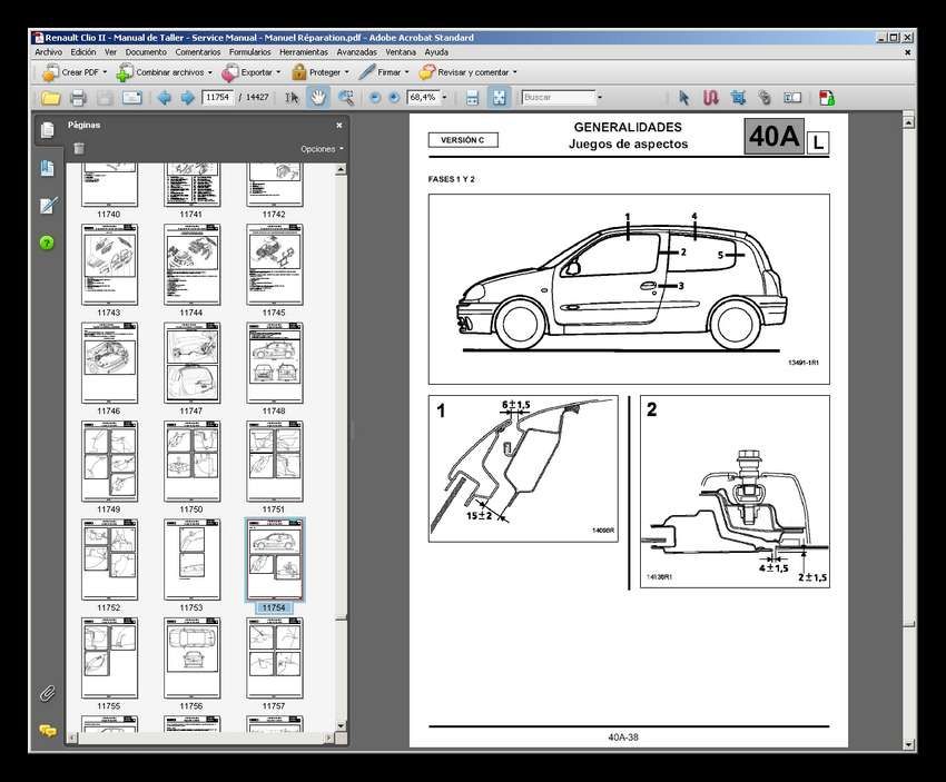 RENAULT CLIO II & SYMBOL   MANUAL DE TALLER   WORKSHOP MANUAL  MANUEL 