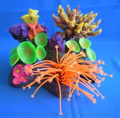 Aquarium Decoration 7 9 Coral Ornament for Reef or Fresh or Marine 