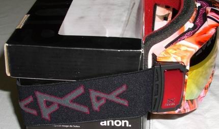 New Anon Realm Mens Red Solex Erotica Snowboard Goggles