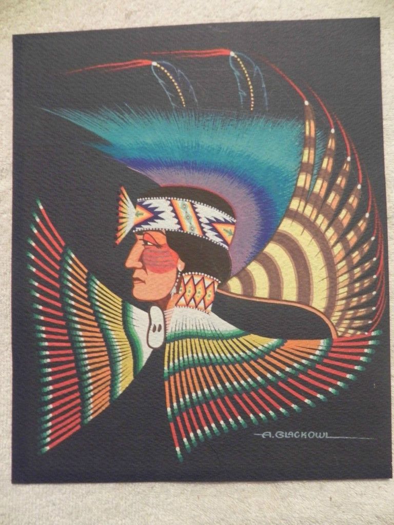 Archie Blackowl Original Indian Headdress Cheyenne