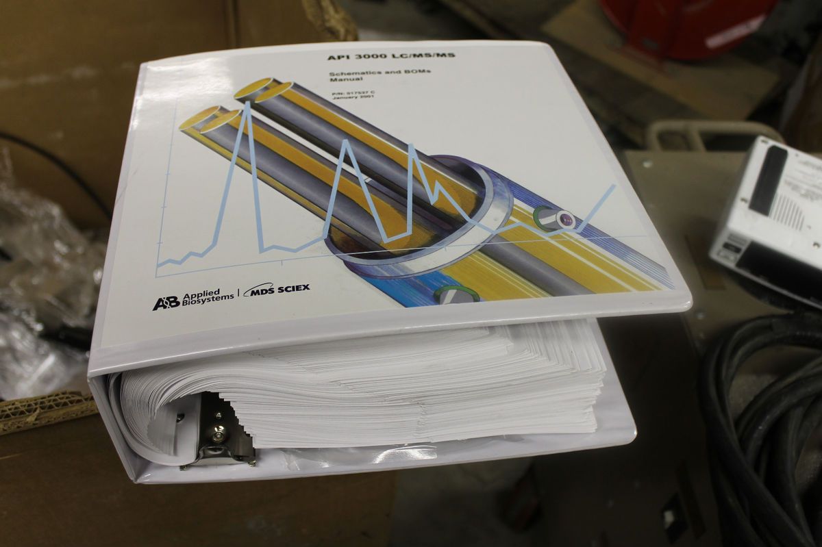 Applied Biosystems API 3000 LC MS MS MSD Sciex Manual Schematics 