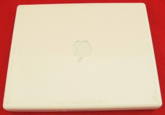 White Apple iBook G4 A1133 1 3GHz 512MB RAM 40GB HDD Laptop Leopard OS 