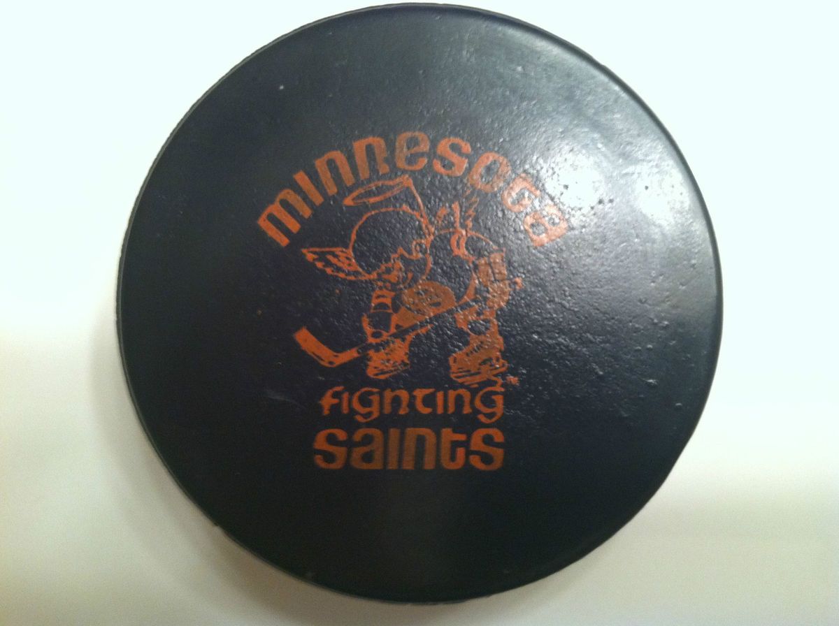 Minnesota Fighting Saints Art Ross Converse Puck 1973 76