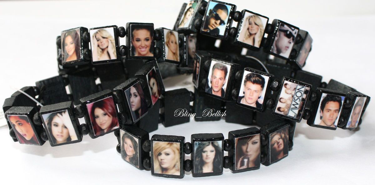 Tulisa Ndubz Kelly Clarkson Ariana Grande Lawson Wooden Bracelets 