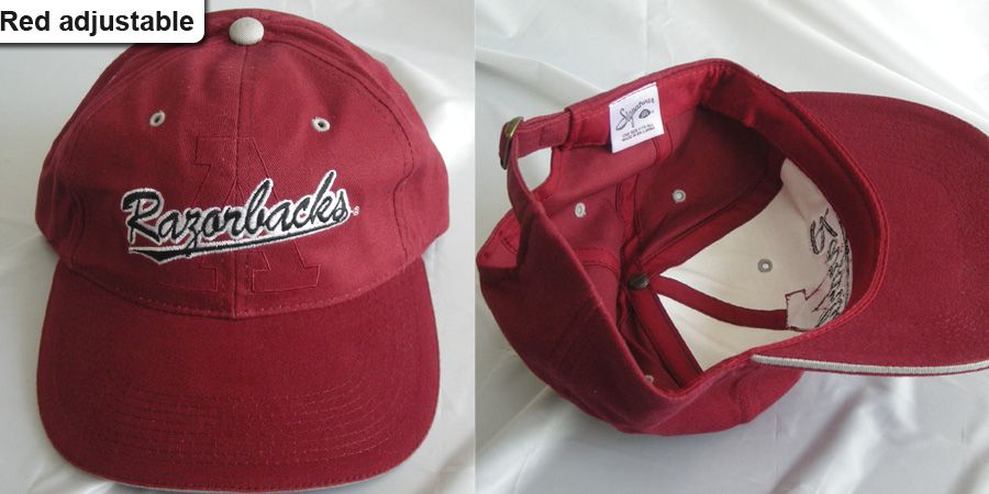 New Arkansas Razorbacks Hogs Vintage Snapback Adjustable Cap Hat 1990s 