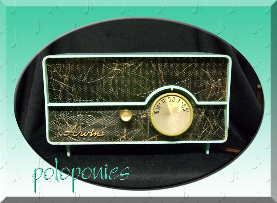 ARVIN Tube Radio   Turquoise Model 2573   Circa 1958