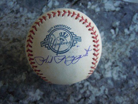 PHIL RIZZUTO NEW YORK YANKEES SIGNED YANKEES 100TH ANNIVERSARY 