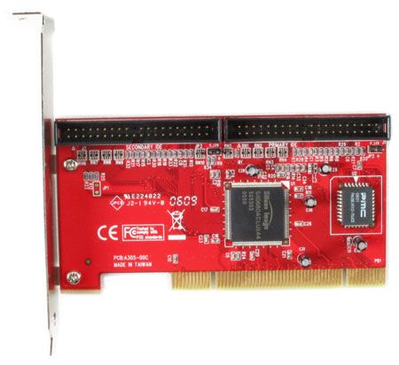 ide dual channels high speed controller card part ash 1233cs