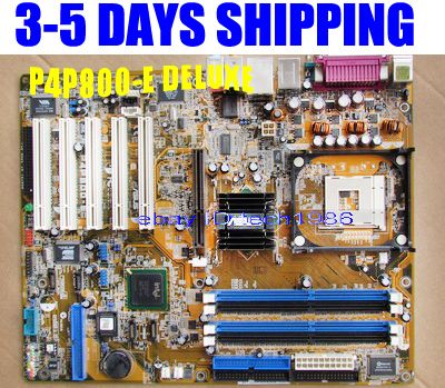 Asus P4P800 E Deluxe Motherboard Intel 865PE 478 Socket 775 Pentium 4 