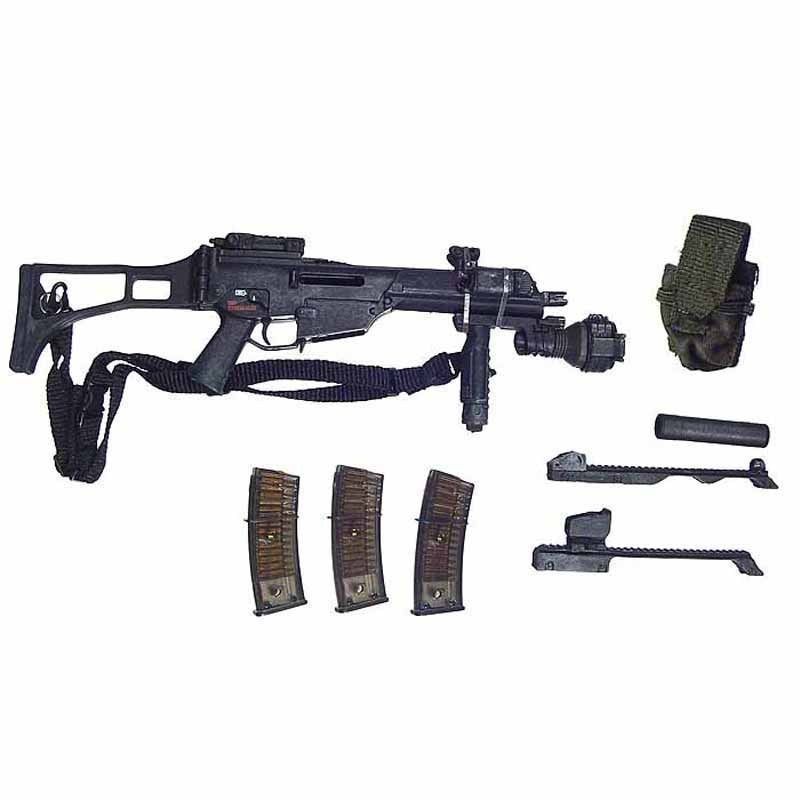 Chuck Morris SWAT Sheriff Machine Gun Set 1 6 Scale BBI