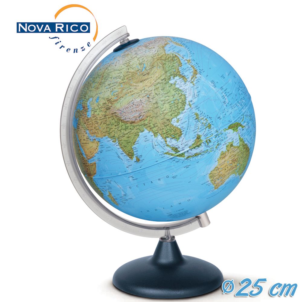 Mappamondo Globo Linea Elite Luminoso Illuminato Diametro 25 cm Nova 