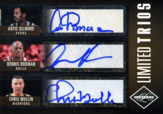 11 12 LIMITED 3 AUTO 10 ARTIS GILMORE DENNIS RODMAN CHRIS MULLIN 2011 