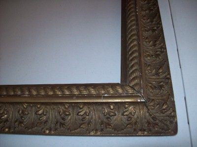 Antique Ornate Wood Gesso Meduim Large Picture Frame