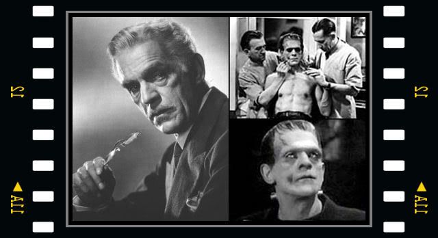   DISPLAY  AUTOGRAPHS, KARLOFF, ATWILL, HUTCHINSON, RATHBONE