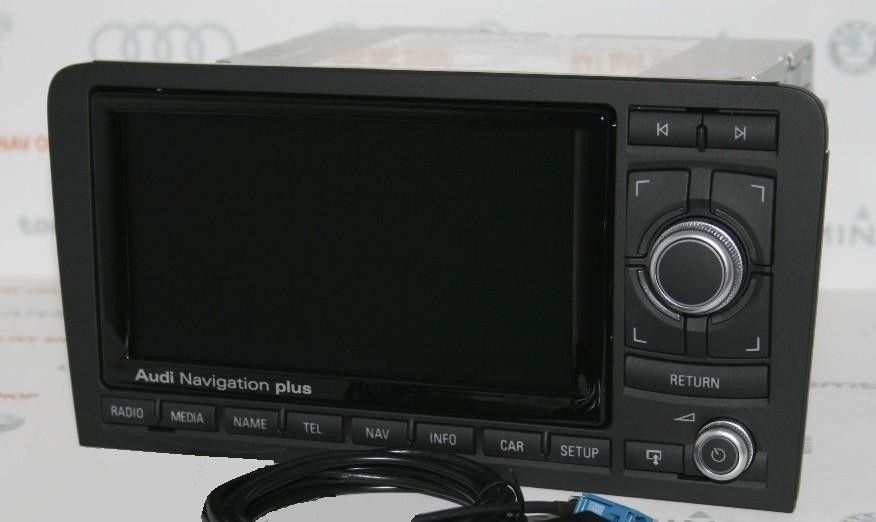 Audi A3 S3 Media MK2 RNS E SAT Nav LED Screen Chrome DVD 2004 2011 8P 