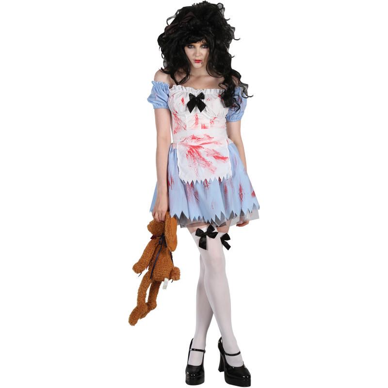 Living Dead Zombie Alice Zombieland Ladies Halloween Horror Fancy 