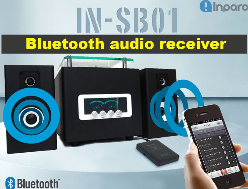 Inparon Bluetooth Stereo Audio Receiver IN SB01 Wireless bluetooth 