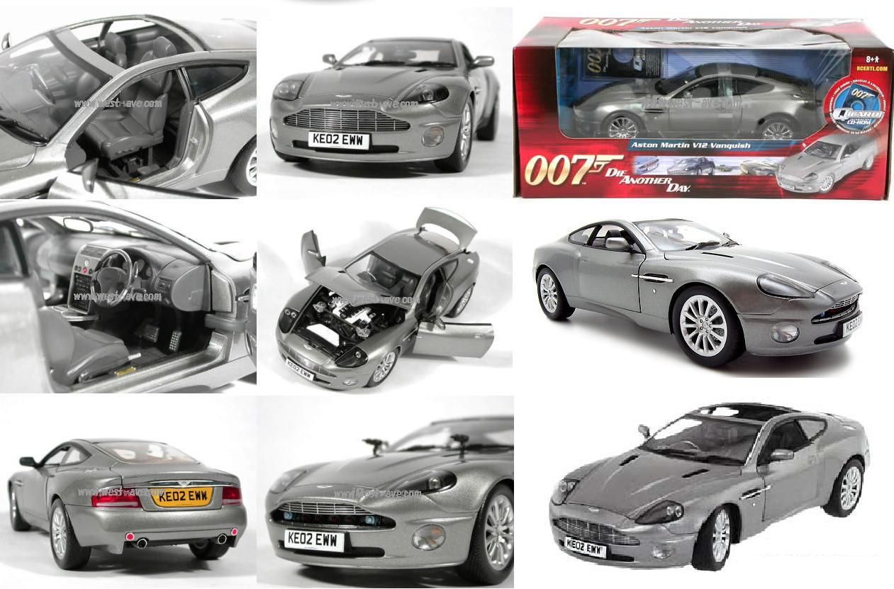   007 Die Another Day Aston Martin V12 Vanquish Ertl Joyride 118 RARE