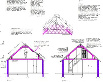 Loft Conversion AutoCAD CAD Plans to 2012 Building Regs