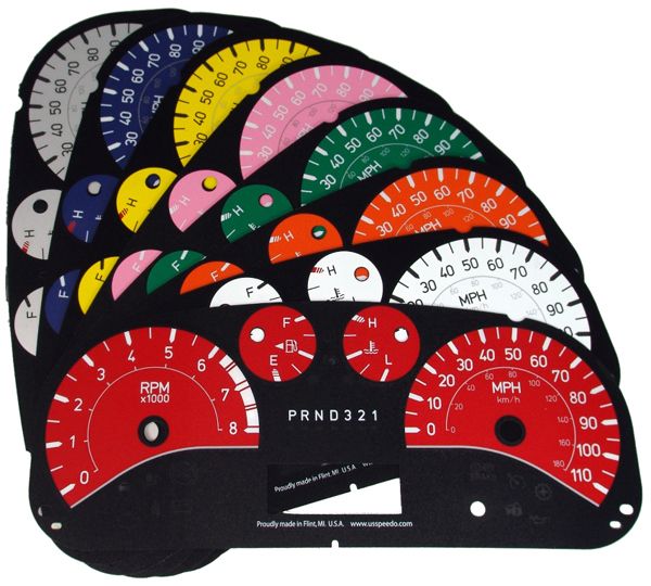 us speedo gauge faces color gauge overlay image shown may vary from 