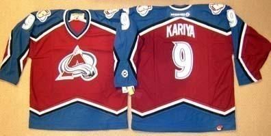 koho colorado avalanche kariya youth jersey sz s m koho