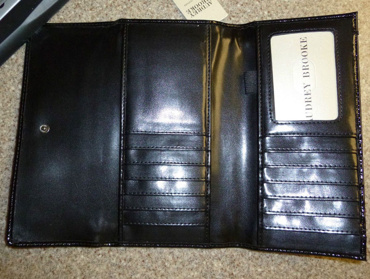 Audrey Brooke Hair Calf Zip Around Wallet