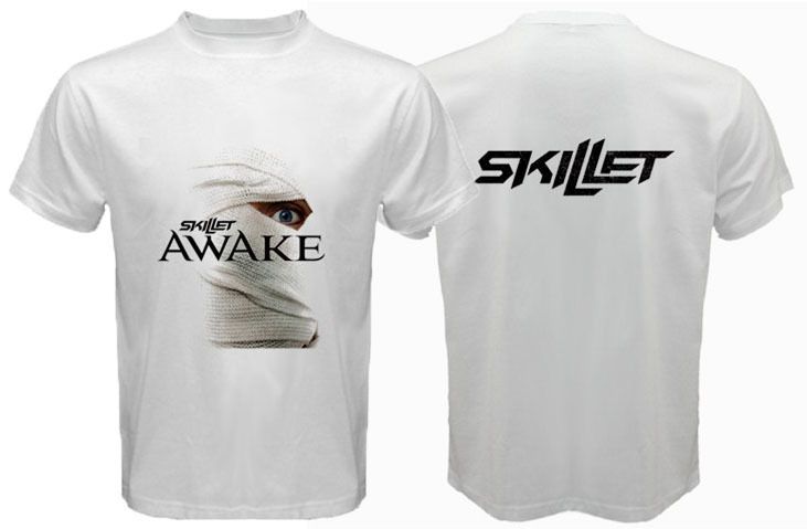 Skillet Awake T Shirt Alternative Rock Band White Tee s 3XL