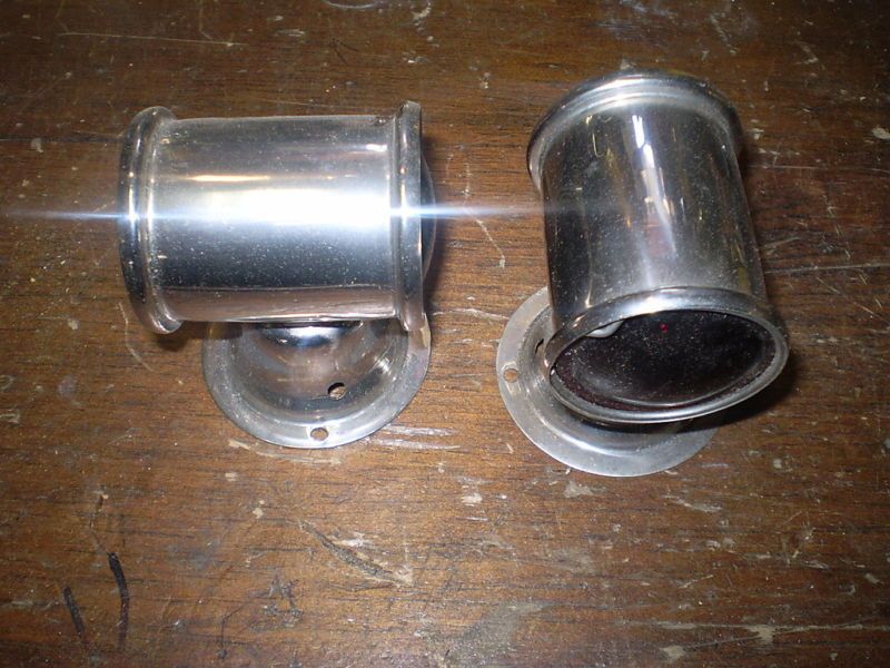 1920 30s Auto Chrome Victory Parking Lights Pair