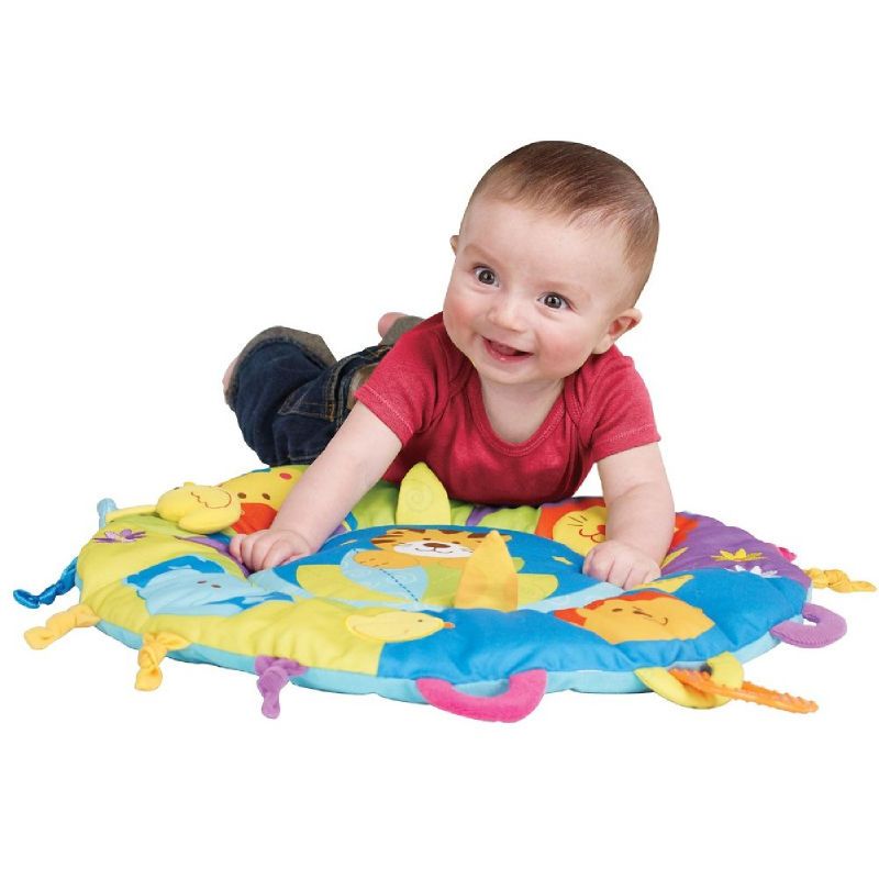 Tummy Time Jungle Baby Activity Play Mat Monkey Lion