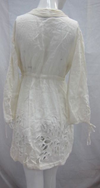 Diane Von Furstenberg Lace Linen Swim Dress Size M