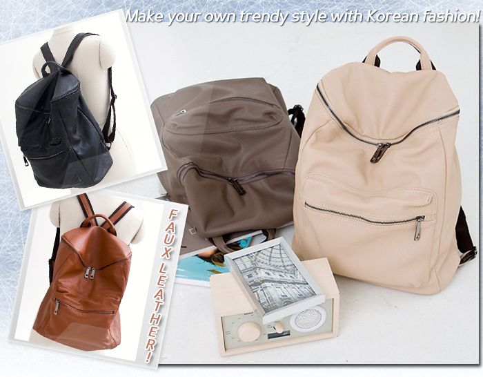 Women Faux Leather Backpacks School Laptop Vintage Casual Cute Ladies 