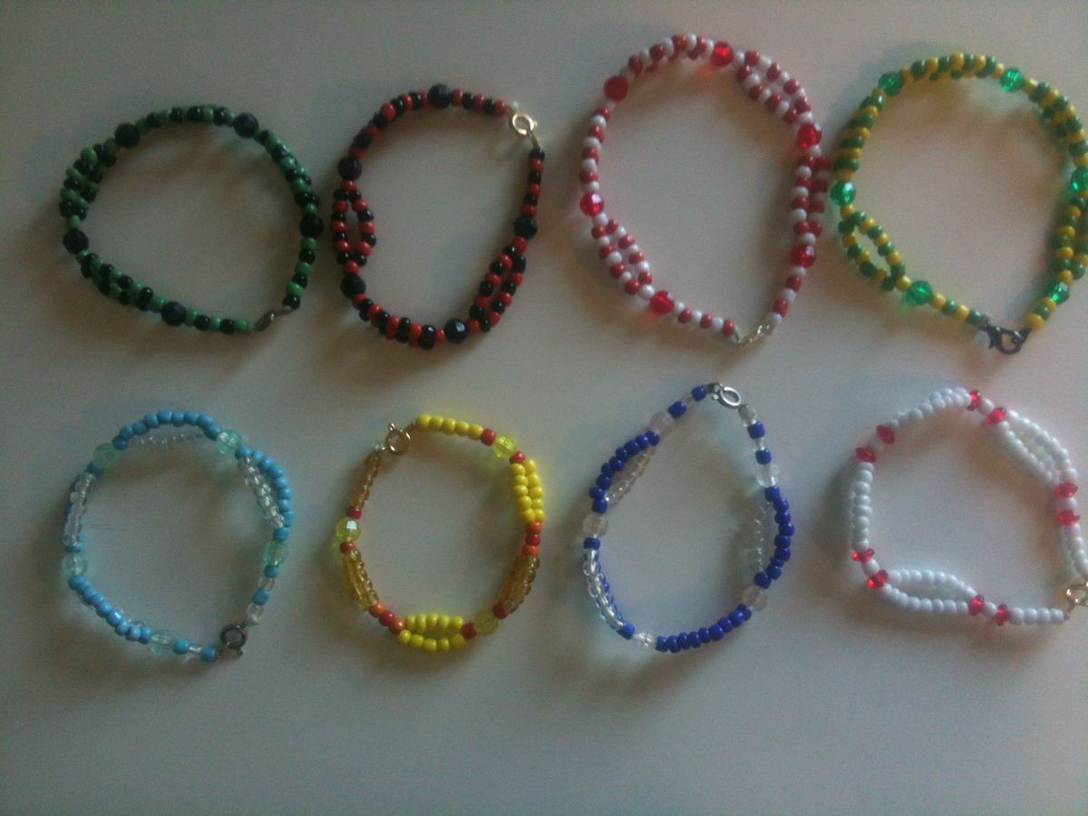 YORUBA ORISHAS ILDES BRACELETS OSHUN SHANGO OBATALA OGUN YEMAYA