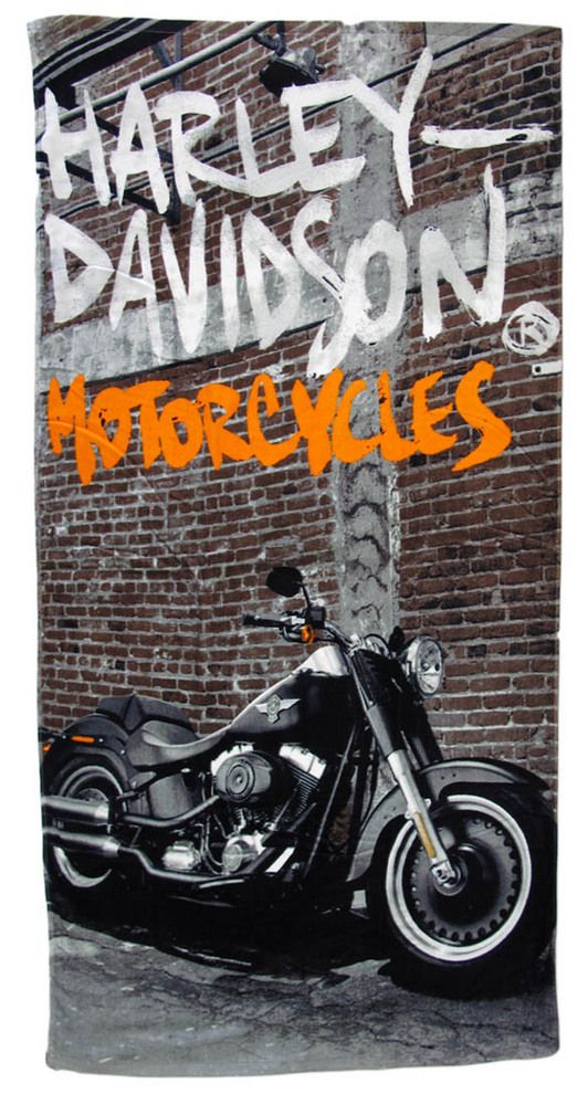 Harley Davidson Softail Street Beach Towel 30 in x 60 In