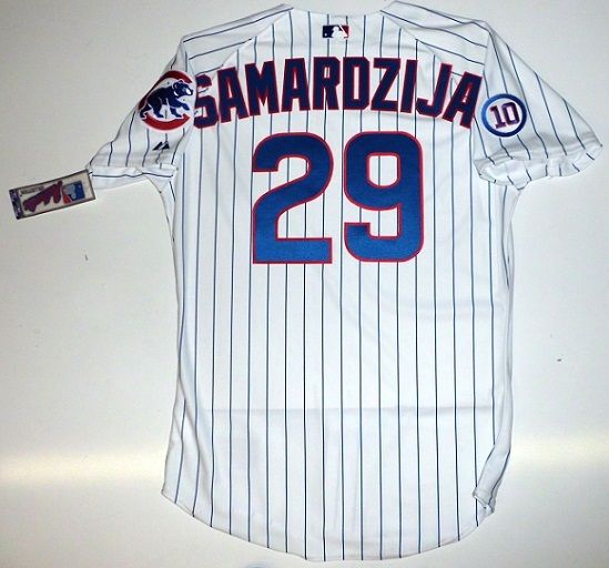 Jeff Samardzija Authentic Chicago Cubs Jersey Santo