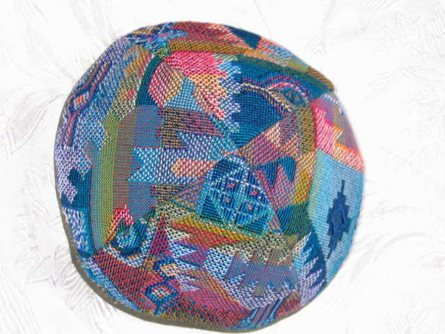 selection of kippot shofar bags tallitim close up of pattern