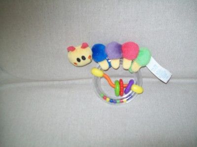 baby einstein caterpillar rattle ring plush disney