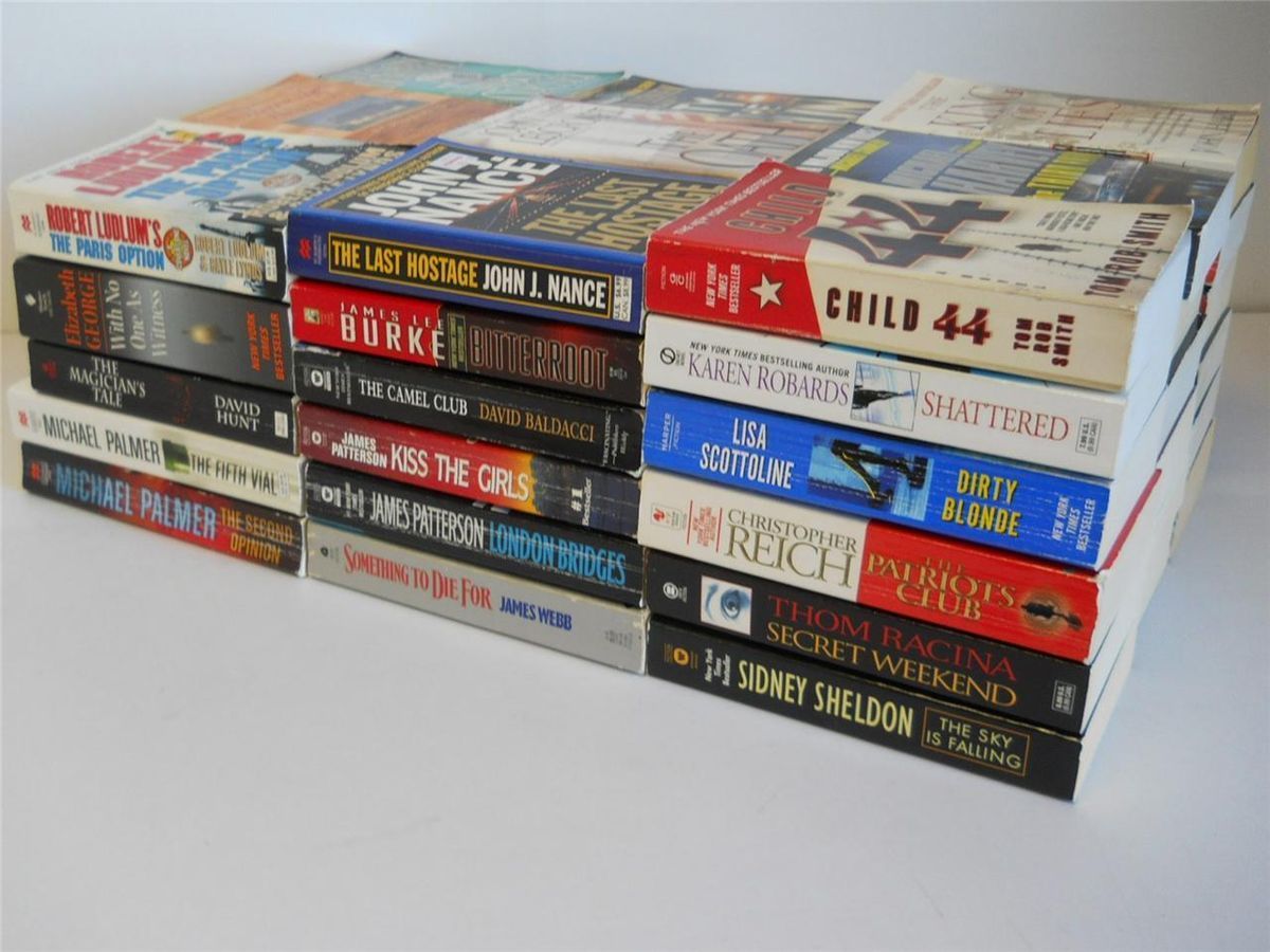    of 59 Fiction Suspense Paperback Books David Baldacci Nelson Demille