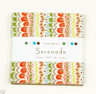 Moda Kate Spain Serenade Charm Pack 42   5 Inch Squares Cotton Quilt 