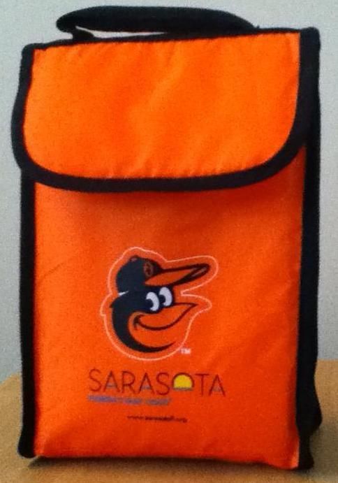 BALTIMORE ORIOLES Os BASEBALL LUNCH BAG INSULATED GIVEAWAY Sept 8 2012