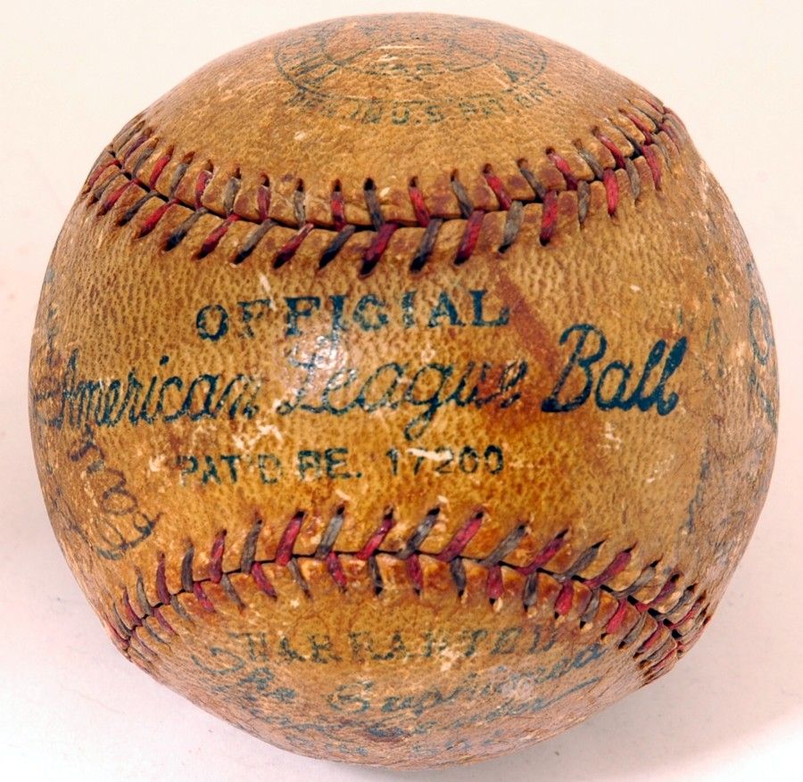 1930 NY Yankees Team Signed Autographed Baseball w/ BABE RUTH LELANDS 